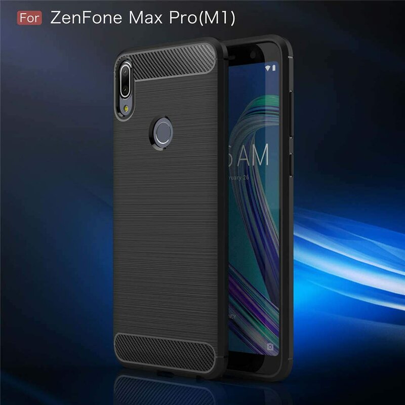 Husa Asus Zenfone Max Pro (M1) ZB601KL TPU Carbon Negru