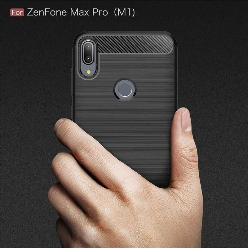Husa Asus Zenfone Max Pro (M1) ZB601KL TPU Carbon Negru