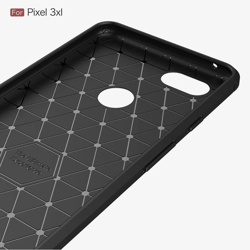 Husa Google Pixel 3 XL Techsuit Carbon Silicone, negru
