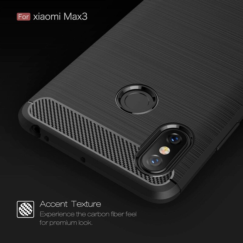 Husa Xiaomi Mi Max 3 TPU Carbon Gri