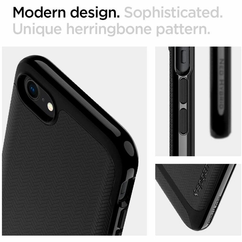 Husa iPhone 8 Spigen Neo Hybrid - Shiny Black
