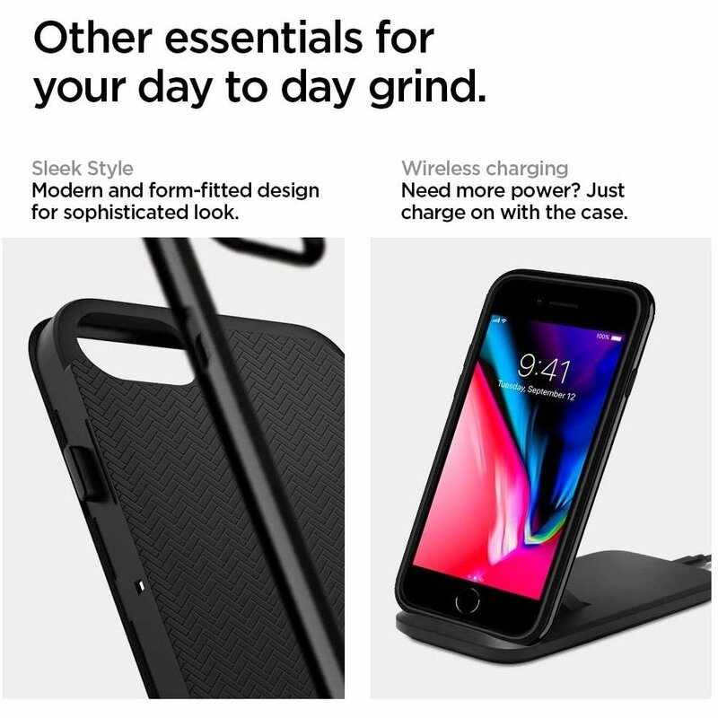 Husa iPhone 8 Spigen Neo Hybrid - Shiny Black