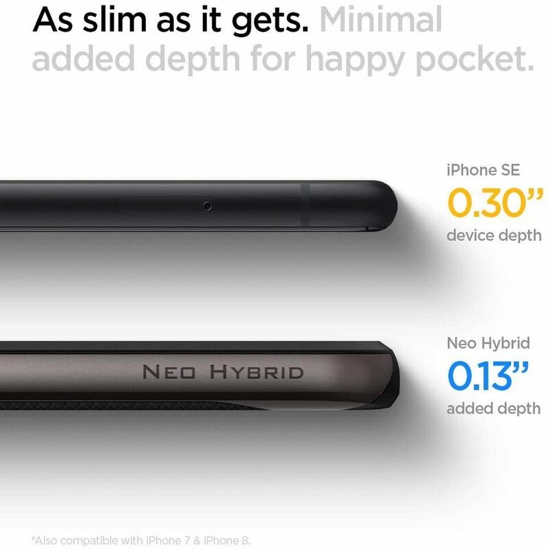 Husa iPhone 7 Spigen Neo Hybrid - Gunmetal