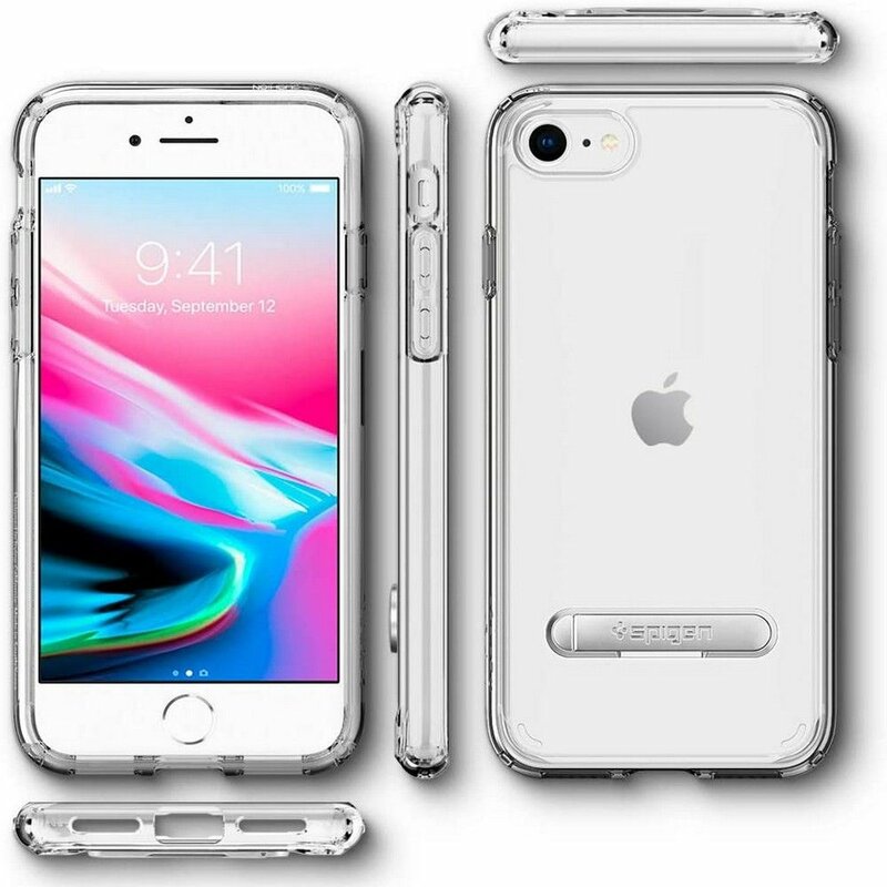 Husa iPhone 7 Spigen Ultra Hybrid Cu Suport De Tip Kickstand - Crystal Clear
