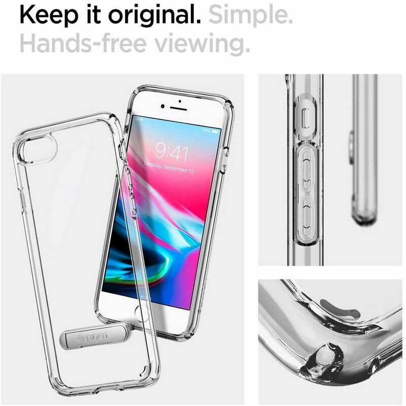 Husa iPhone 7 Spigen Ultra Hybrid Cu Suport De Tip Kickstand - Crystal Clear