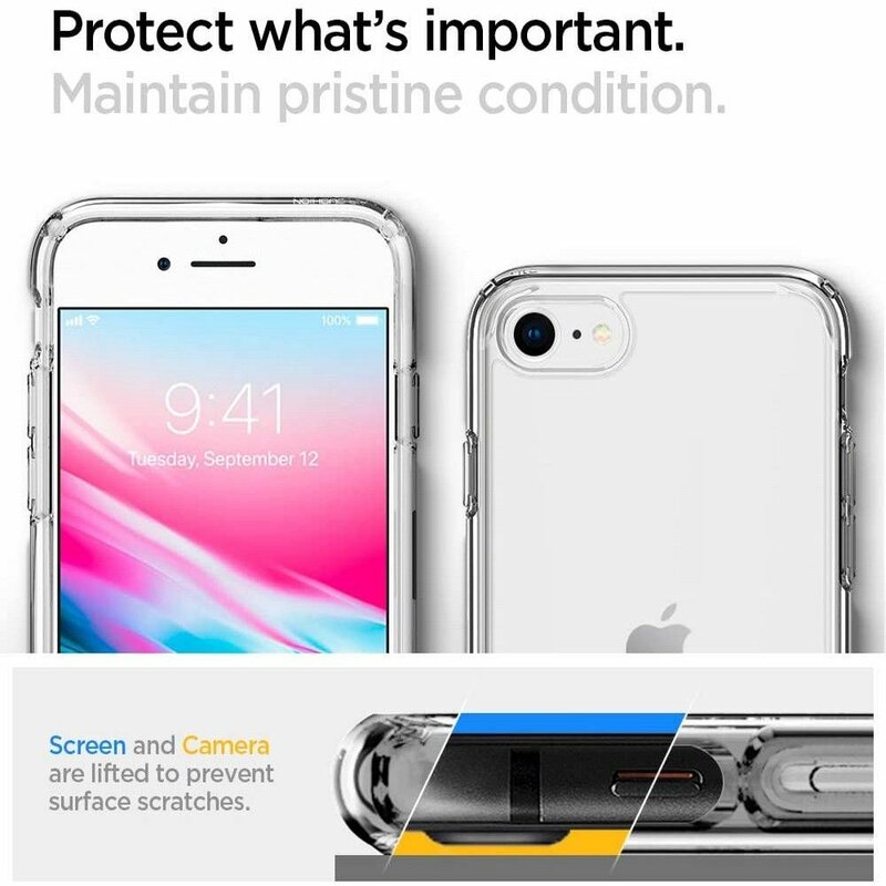 Husa iPhone 7 Spigen Ultra Hybrid Cu Suport De Tip Kickstand - Crystal Clear