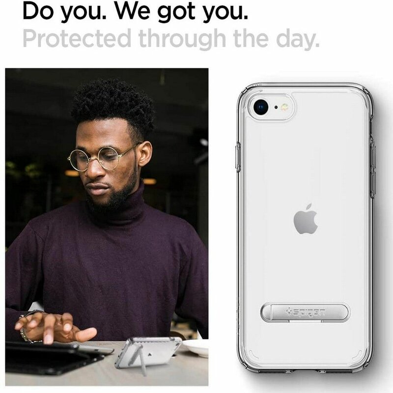 Husa iPhone 7 Spigen Ultra Hybrid Cu Suport De Tip Kickstand - Crystal Clear