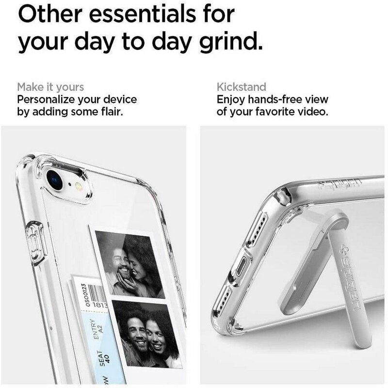 Husa iPhone 7 Spigen Ultra Hybrid Cu Suport De Tip Kickstand - Crystal Clear