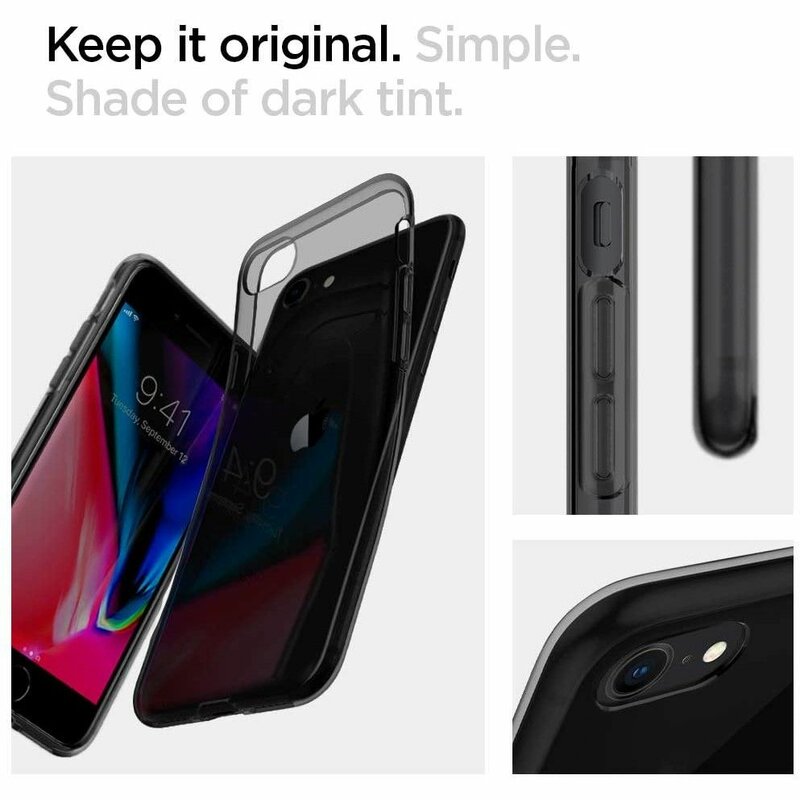 Husa iPhone SE 2, SE 2020 Spigen Liquid Crystal - Space Crystal