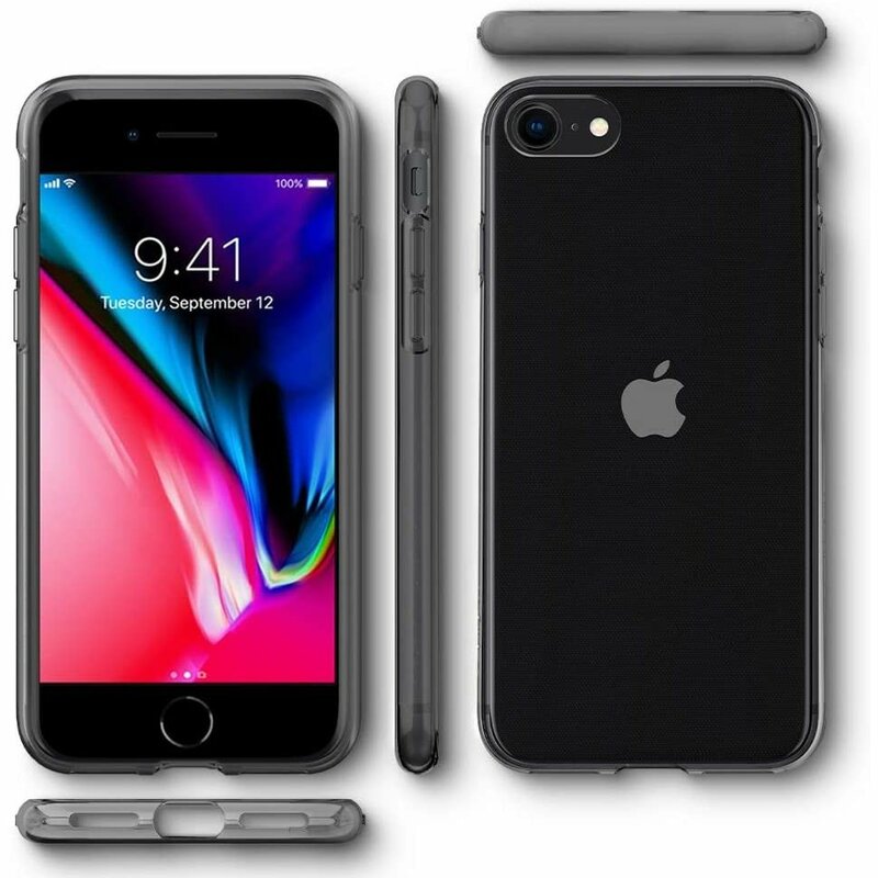 Husa iPhone SE 2, SE 2020 Spigen Liquid Crystal - Space Crystal