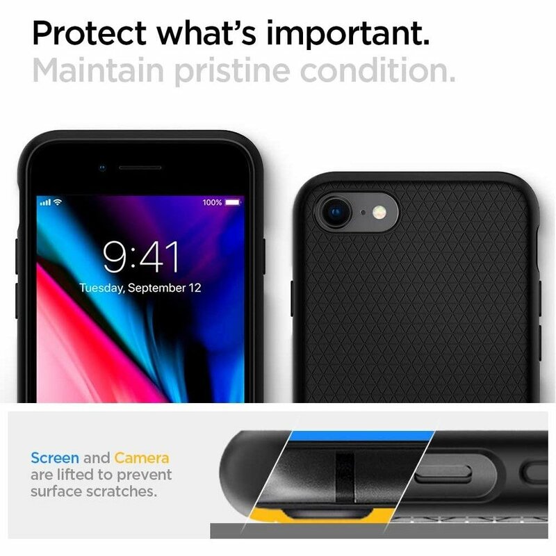 Husa iPhone 7 Spigen Liquid Air - Black