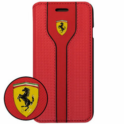 Husa iPhone SE 2, SE 2020 Ferrari Book - Rosu FEST2FLBKP7RE