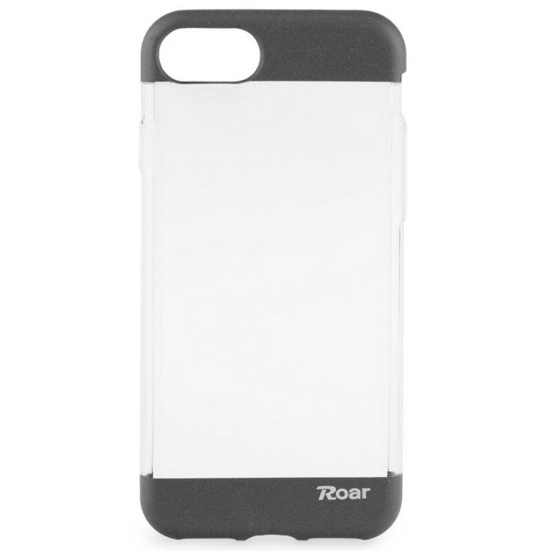 Husa iPhone SE 2, SE 2020 Roar Fit UP Transparent-Gri
