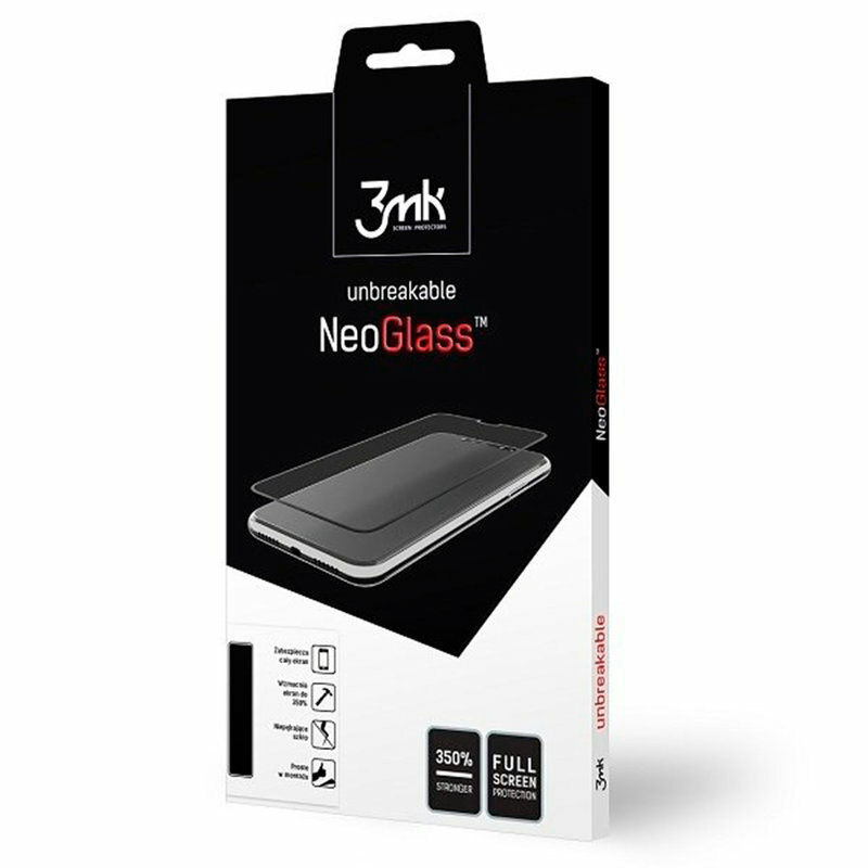 Folie iPhone SE 2, SE 2020 3mk NeoGlass Unbreakable Cu Rama - Negru