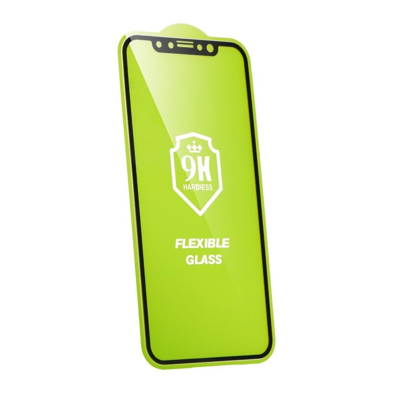 Folie iPhone SE 2, SE 2020 Nano Flexible Glass Full-Screen 9H - Negru