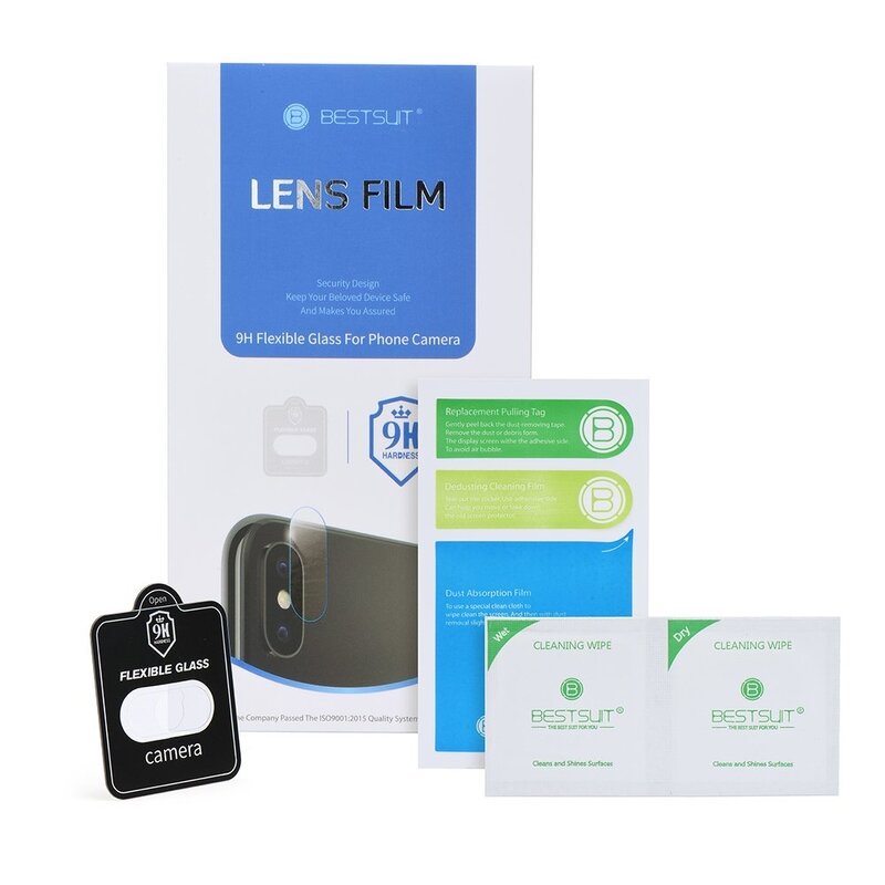 Folie Camera iPhone SE 2, SE 2020 Bestsuit Lens Film 9H Flexible Glass - Clear