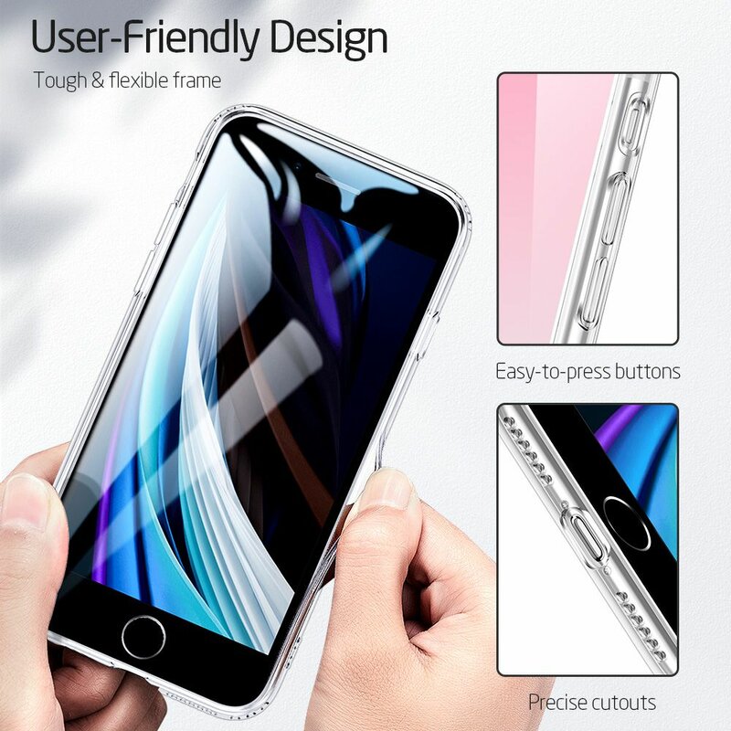 Husa iPhone 8 ESR Ice Shield - Red/Blue