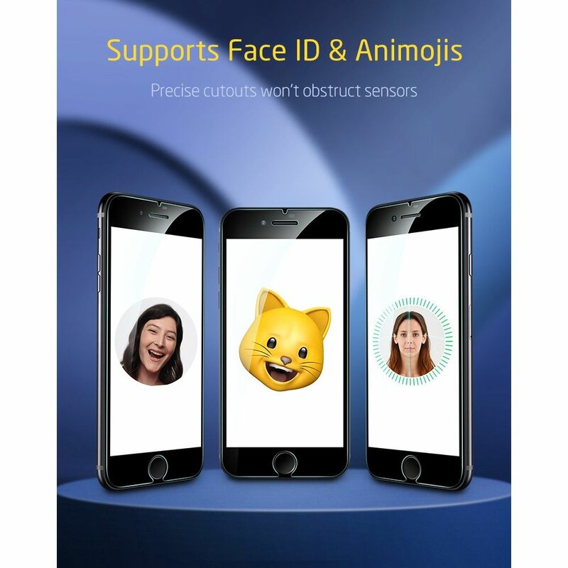 [Pachet 2x] Folie Sticla iPhone SE 2, SE 2020 ESR Screen Shield - Clear