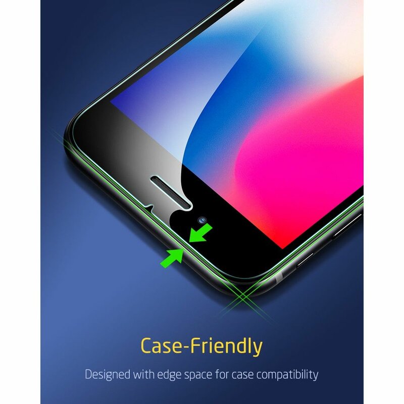 [Pachet 2x] Folie Sticla iPhone SE 2, SE 2020 ESR Screen Shield - Clear