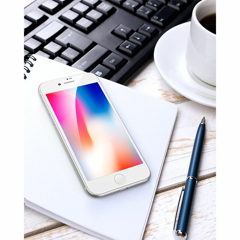 Folie Sticla iPhone 7 ESR Screen Shield 3D Edge Guard - White