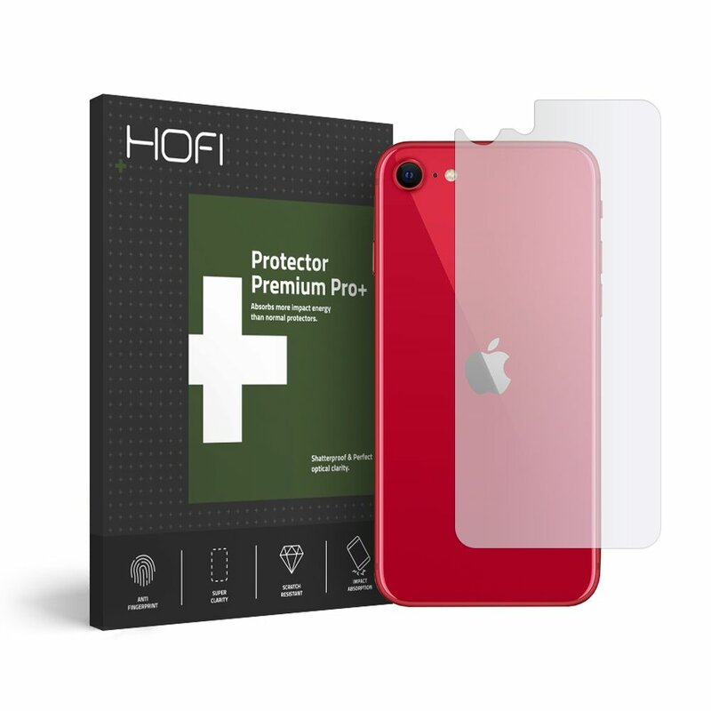 Folie iPhone 8 Hofi Back Hybrid Glass - Clear