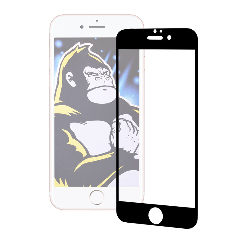 Folie iPhone 6, 6s Blueo Type Gorilla Glass Anti-Explode - Negru