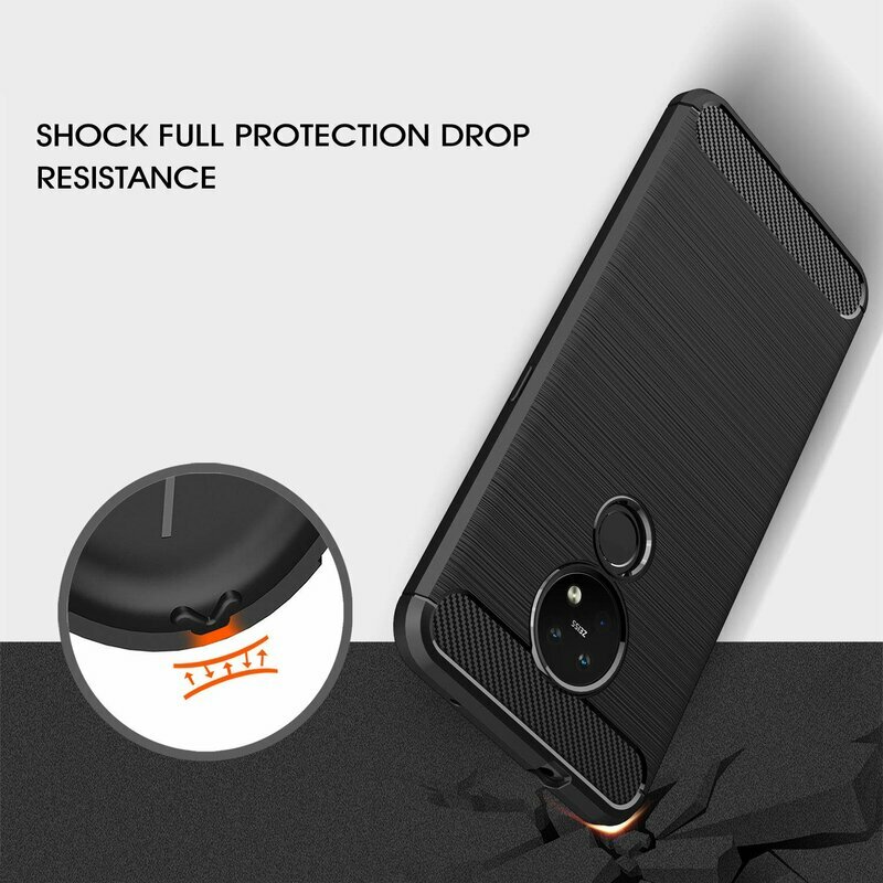 Husa Nokia 6.2 2019 Techsuit Carbon Silicone, albastru