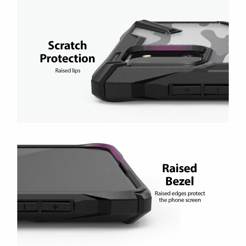 Husa Samsung Galaxy Note 10 Lite Ringke Fusion X Design - Camo Black