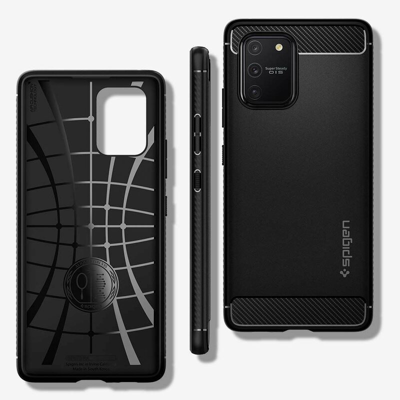 Husa Samsung Galaxy S10 Lite Spigen Rugged Armor, negru