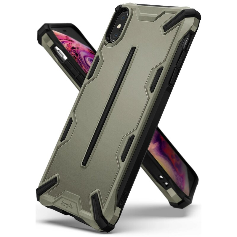 Husa iPhone XS Ringke Dual-X Design - Sand