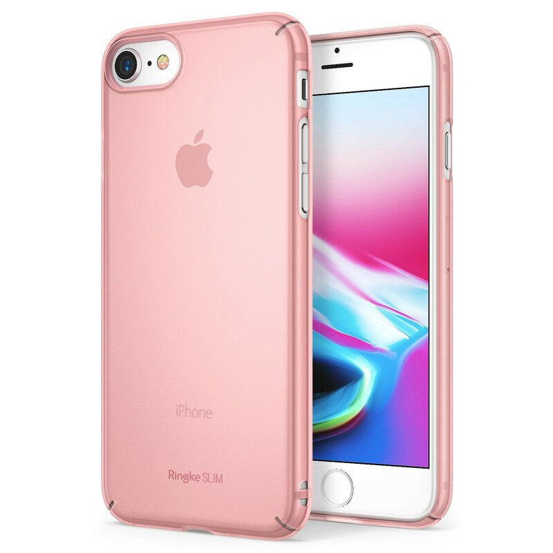 Husa iPhone 8 Plus Ringke Slim - Frost Pink