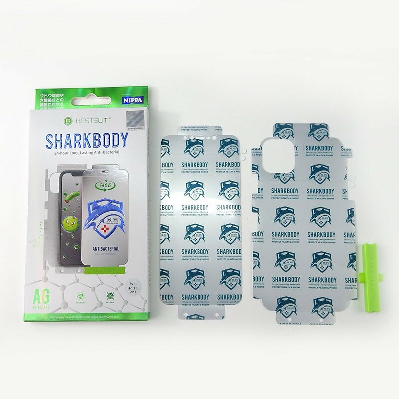 Folie iPhone 8 Bestsuit Sharkbody Antibacterial Full Body 360° Self-Repair Film - Clear