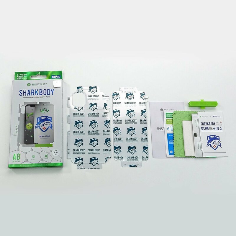 Folie iPhone XS Bestsuit Sharkbody Antibacterial Full Body 360° Self-Repair Film - Clear