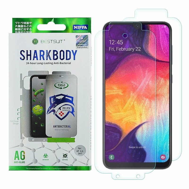 Folie Samsung Galaxy A50 Bestsuit Sharkbody Antibacterial Full Body 360° Self-Repair Film - Clear