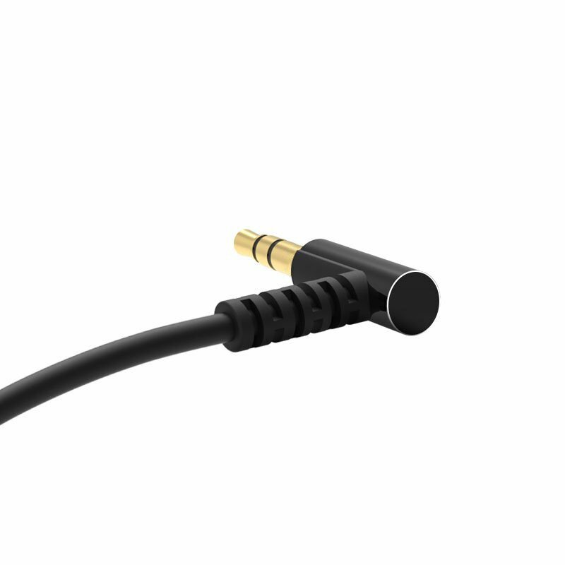 Cablu Audio Dudao L11 Angled 90° Aux Mini Jack 3.5mm 1m - Black