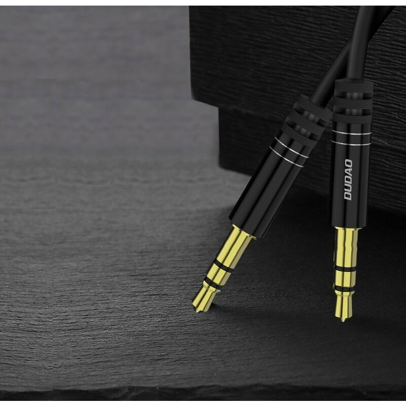 Cablu Audio Dudao L12 Long Extensible Aux Mini Jack 3.5mm 1.5m - Black