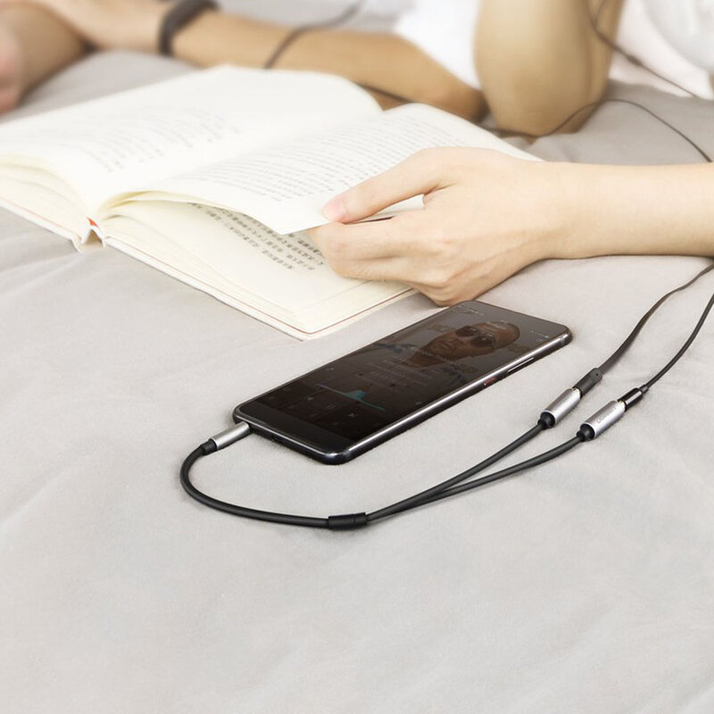 Cablu audio Ugreen, adaptor Splitter Jack 3.5mm, 20cm, 10532