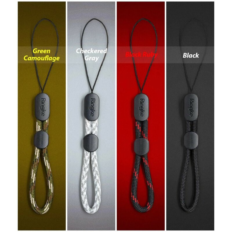 Snur Ringke Paracord Lanyard Finger Strap - Checkered Gray