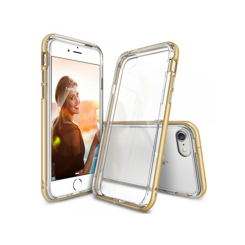 Husa iPhone 7 Ringke Frame Dual Layer - Royal Gold