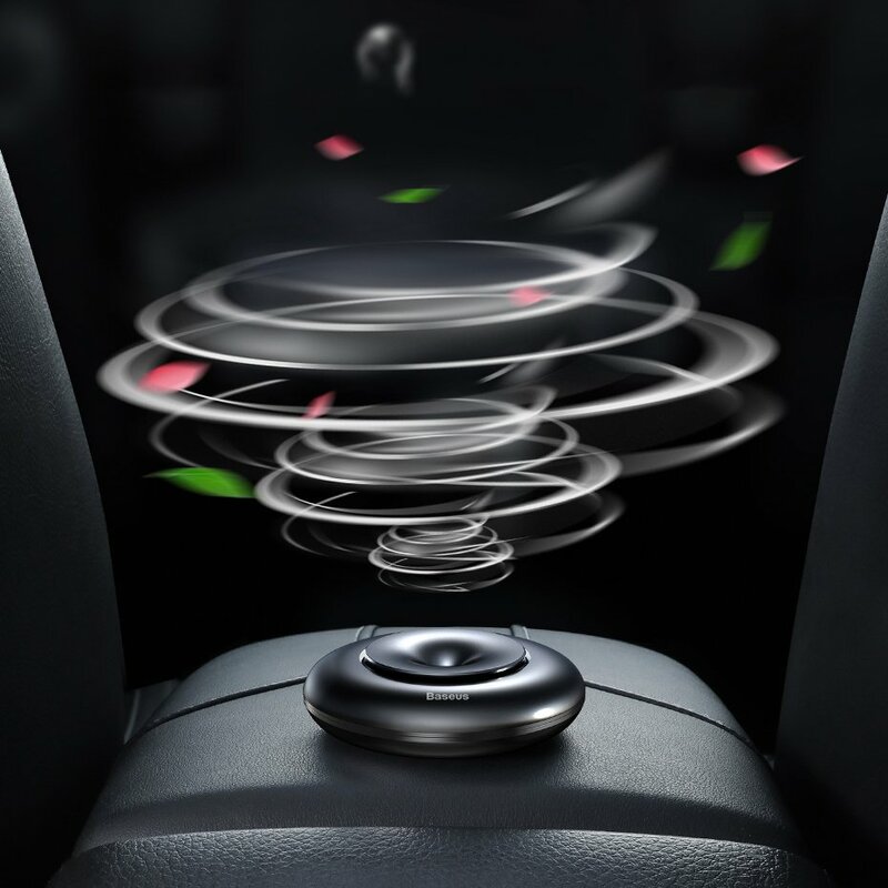 Odorizant Auto Baseus Vortex Natural Fragrance Car Air Freshner Holder Fara Alcool - SUXUN-QX0S - Silver