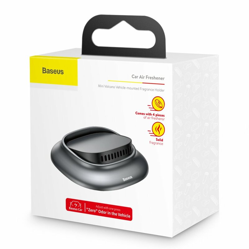 Odorizant Auto Baseus Mini Volcano Solid Fragrance Zero Odor In The Vehicle Fara Alcool - SUXUN-AH0G - Grey