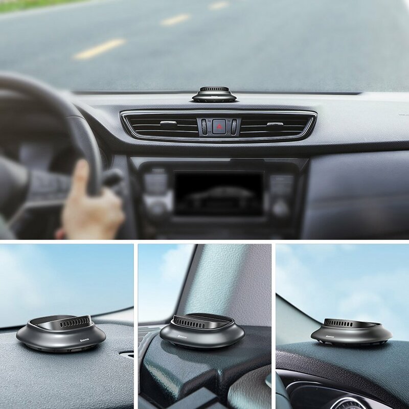 Odorizant Auto Baseus Mini Volcano Solid Fragrance Zero Odor In The Vehicle Fara Alcool - SUXUN-AH0S - Silver