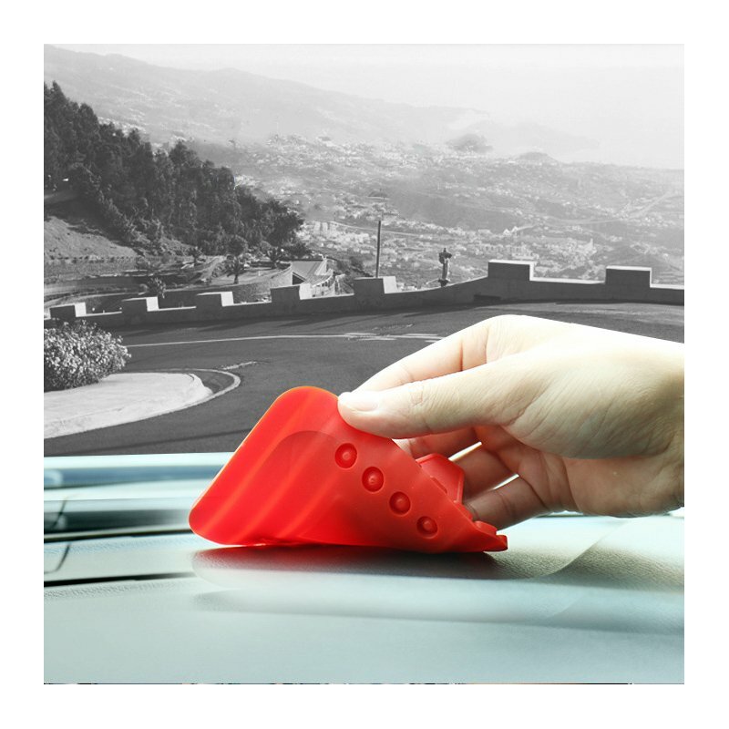 Suport Auto Anti Skid Pad Bracket Din Silicon Pentru Telefon - Negru