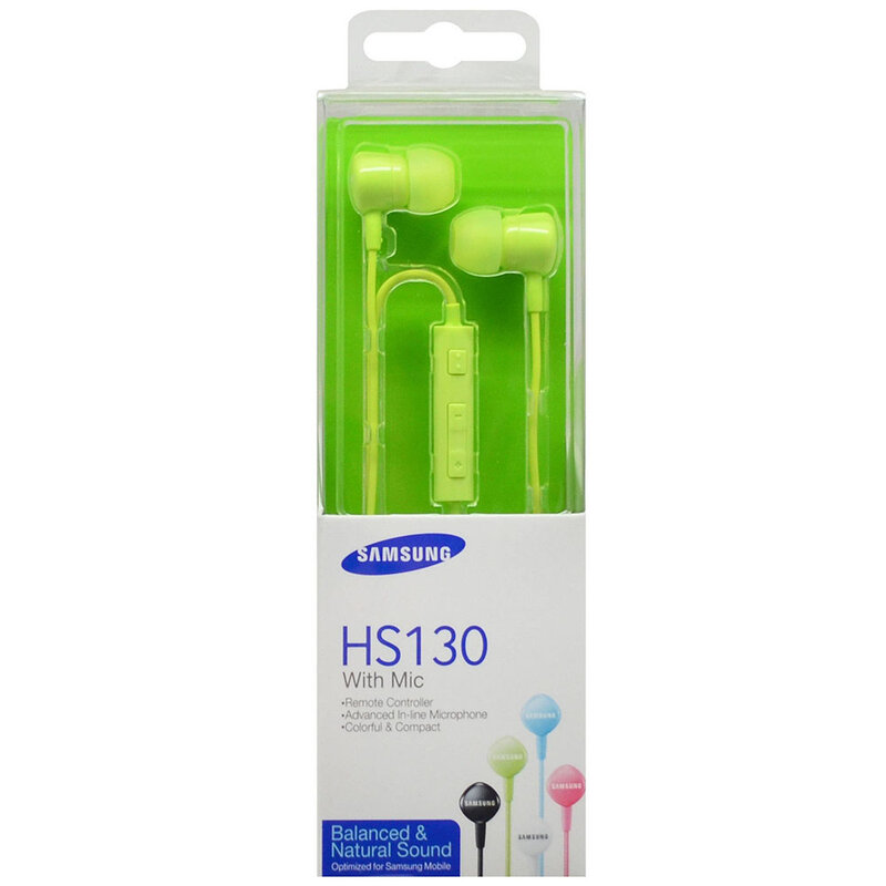 Casti In-Ear Originale Samsung HS130 Handsfree Cu Microfon With Jack 3.5mm - EO-HS1303GEGWW - Green