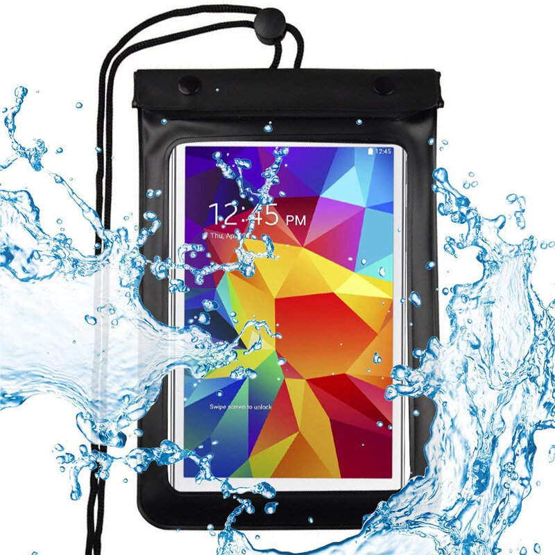 Husa Subacvatica Pentru Telefon/Tableta Universala Waterproof Case Pouch Dry Bag 8'' - Black