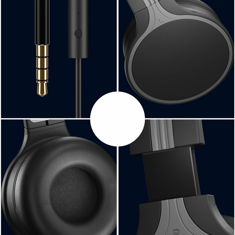 Casti On-Ear WK Design M3 Handsfree Cu Microfon Pe Fir High Quality Hi-Fi Mini Jack 3,5mm - Black