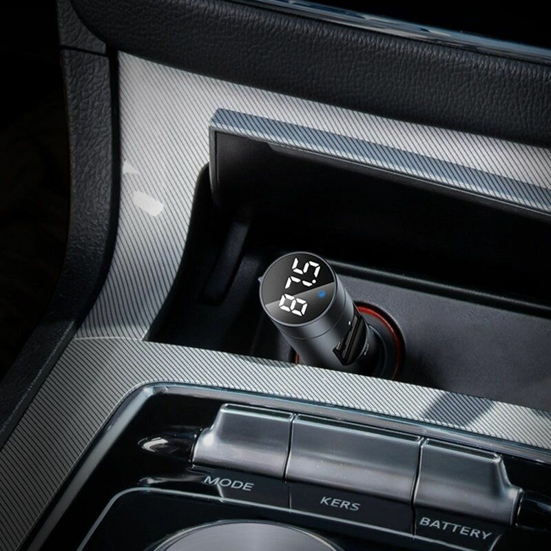 Incarcator auto cu modulator FM Baseus Energy Column 2xUSB 3.1A, CCNLZ-0G