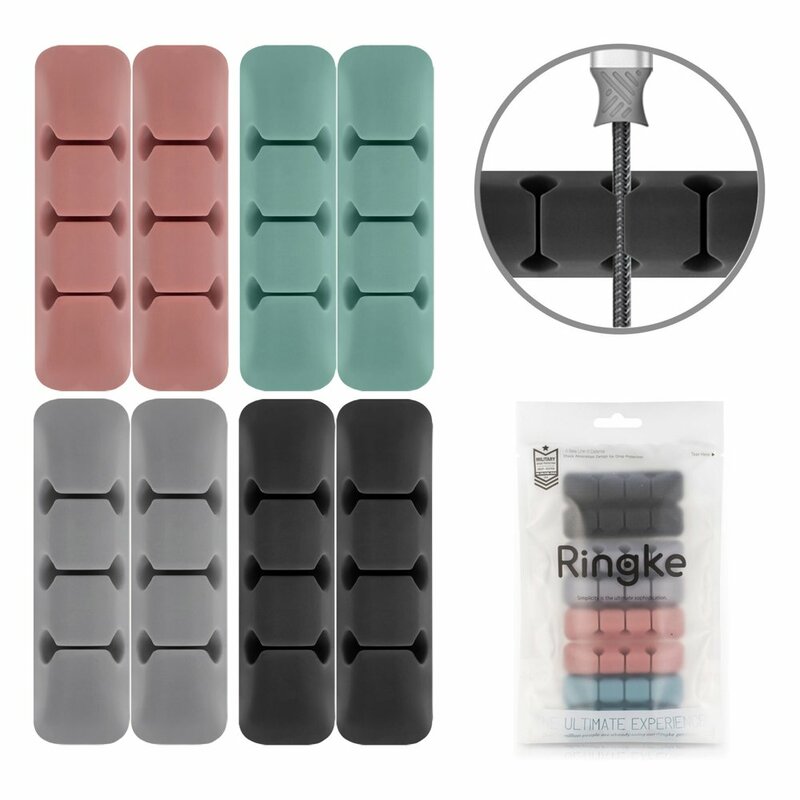 harpoon add to Bee Pachet 8x] Organizator cabluri Ringke Self-adhesive Clip Holder Pentru  Birou Din Silicon - ACOR0003 - Multicolour - CatMobile