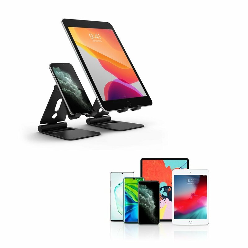 Suport birou pentru telefon, tableta Ringke Super Folding, negru