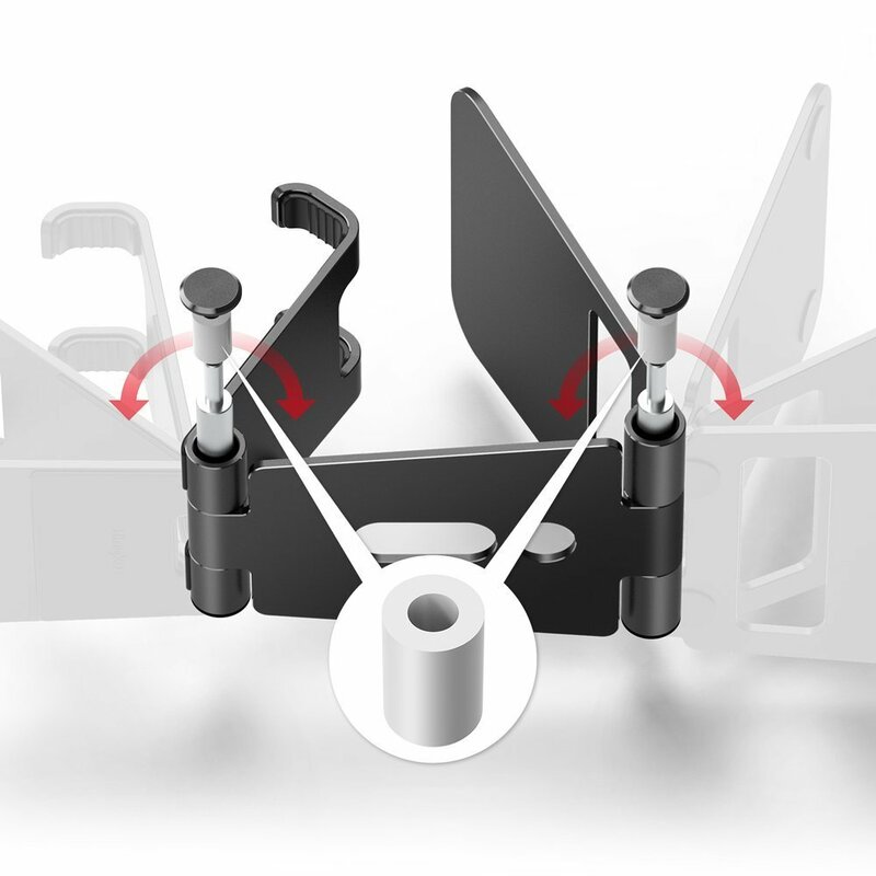 Suport Birou Ringke Super Folding Mobile Stand Foldable Telefon/Tableta/Samsung Galaxy Watch Active - Black